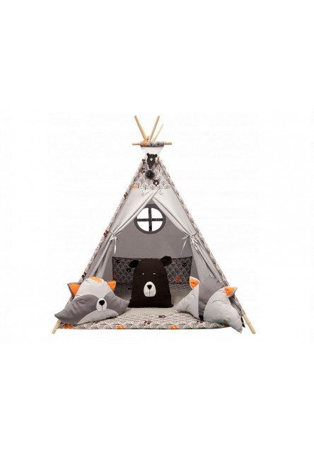 Teepee stan Lesné zvieratká Elis design