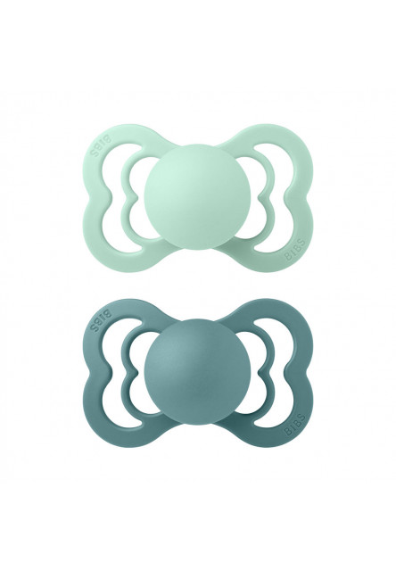 Supreme cumlíky z prírodného kaučuku 2ks - veľkosť 2 (Nordic Mint / Island Sea) BIBS
