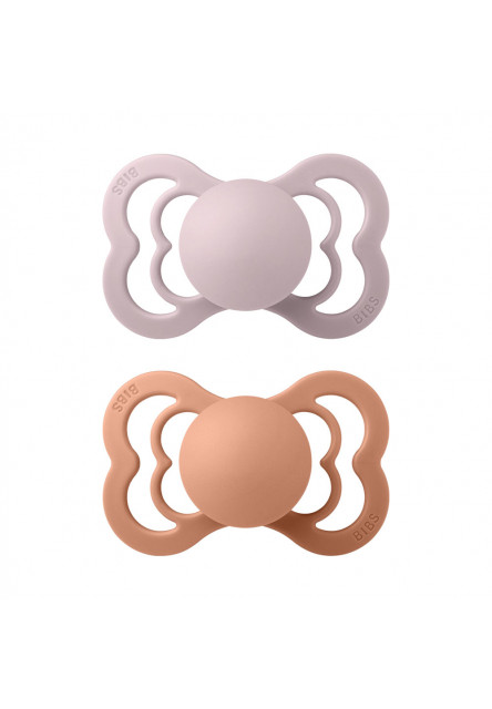 Supreme cumlíky z prírodného kaučuku 2ks - veľkosť 2 (Pink Plum / Peach) BIBS