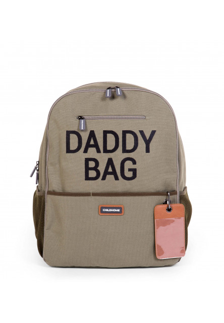 Prebaľovací batoh Daddy Bag Canvas Khaki Childhome