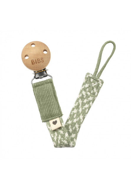 Paci Braid klip na cumlík (Sage / Ivory)