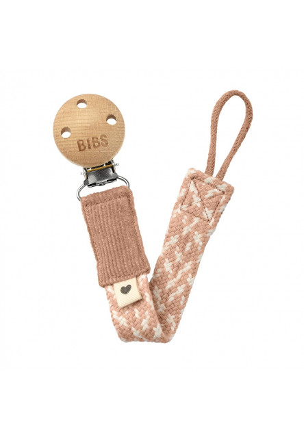 Paci Braid klip na cumlík (Blush / Ivory)