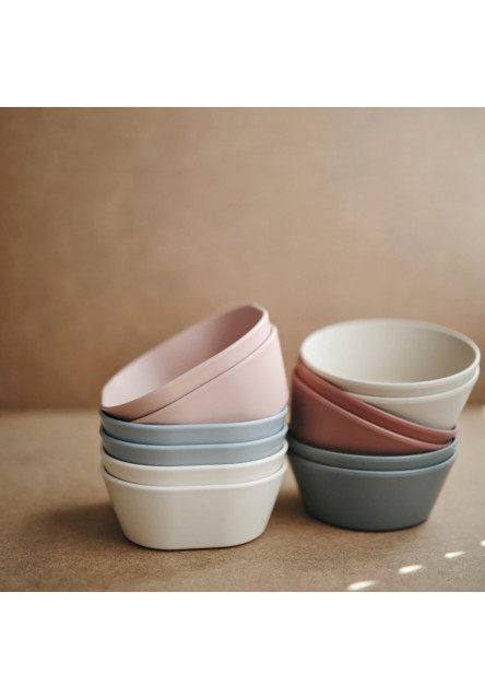 Okrúhle obedové misky mushie - powder blue