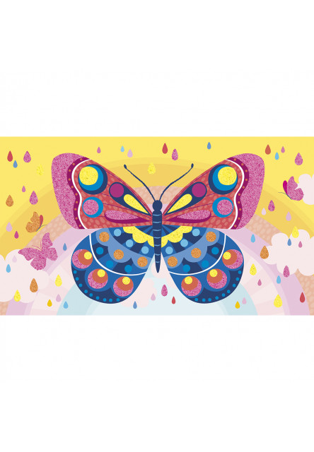 Atelier Sada Midi Farebný piesok s trblietkami Motýle od 6 rokov