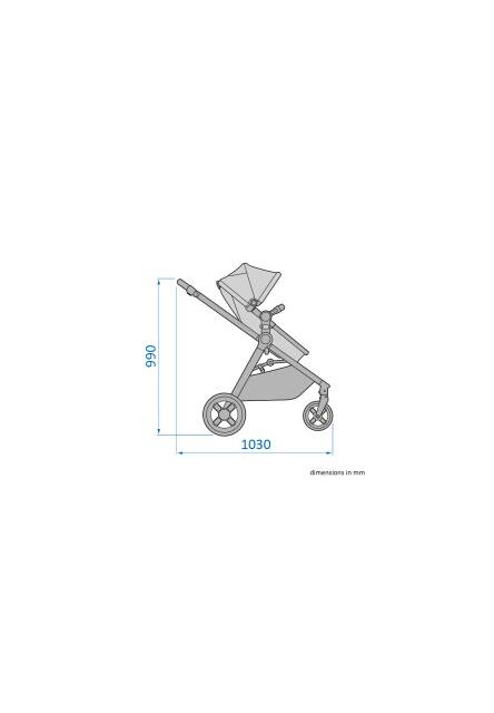 Zelia 3 kočík Essential Graphite