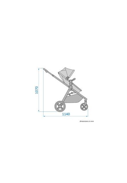 Zelia 3 kočík Essential Graphite