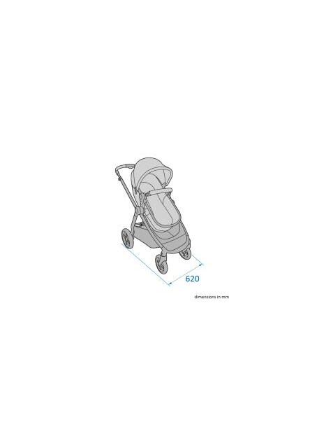 Zelia 3 kočík Essential Graphite