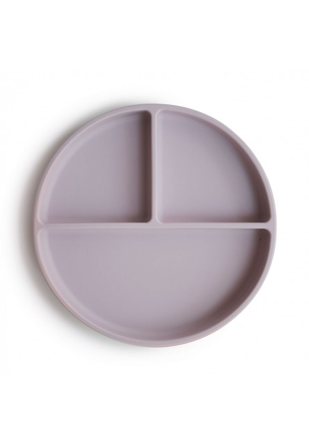 silikónový tanier s prísavkou (Soft Lilac) Mushie