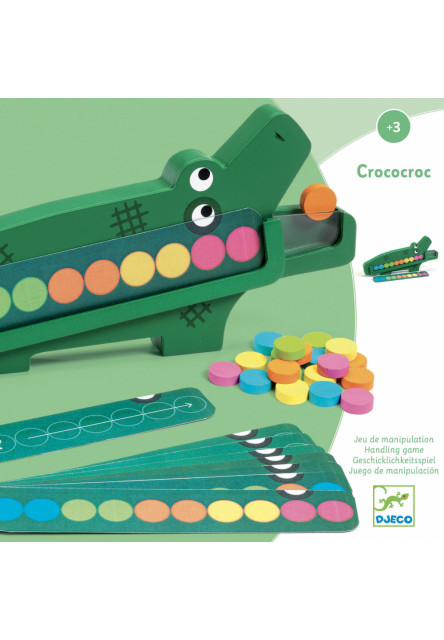 Crococroc: drevená edukačná hračka DJECO