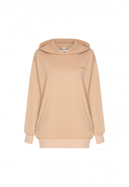 Dámska mikina Latte beige s kapucňou