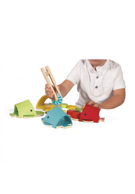 Montessori hračka na triedenie Veľryby