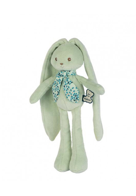 Plyšový zajac s dlhými ušami zelený Lapinoo 25 cm
