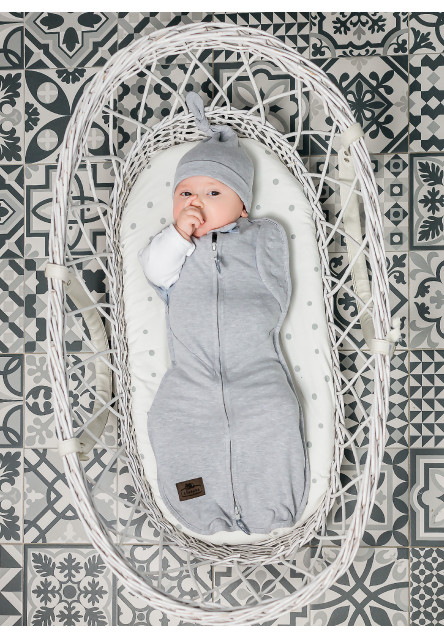 Zavinovačka Sleepee Second Step Swaddle s čiapočkou zdarma Bloom