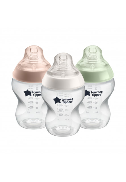 Set dojčenských fliaš, 260 ml, rôzne farby, 3ks Tommee Tippee