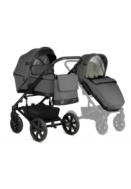 Kočík Aqua 2v1 Dark Grey Noordi