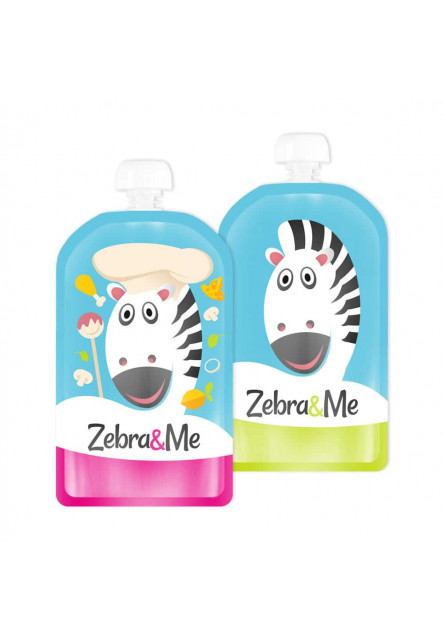 Kapsičky na opakované použitie 2ks (kuchár + zebra) Zebra & Me