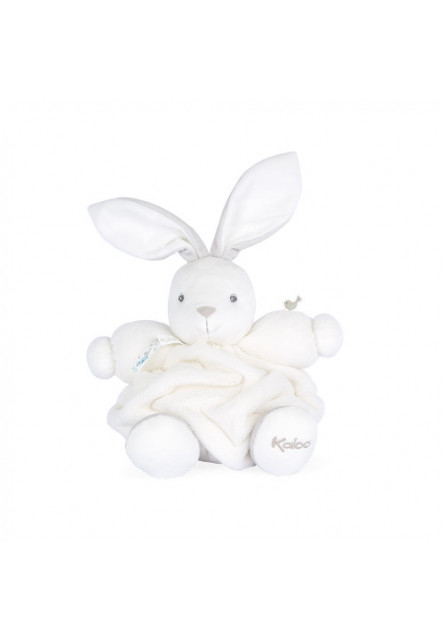Plyšový zajac pre bábätko biely Plume 25 cm