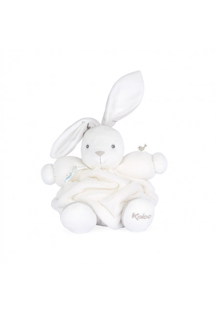 Plyšový zajac pre bábätko biely Plume 25 cm