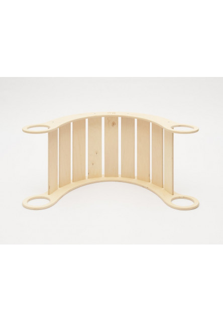 Montessori hojdačka 5in1 light variant: natur okraje, farebné dosky