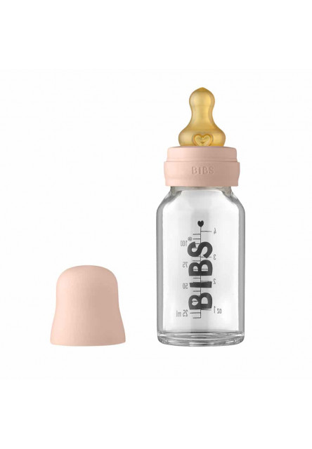 Baby Bottle sklenená fľaša 110ml (Blush) BIBS