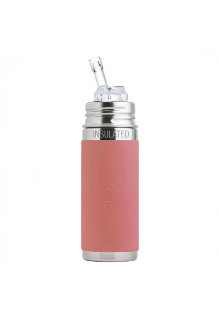 TERMO fľaša so slamkou 260ml (Rose) Pura