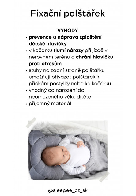 Fixačný vankúš Sleepee Royal Baby Teddy Bear Green