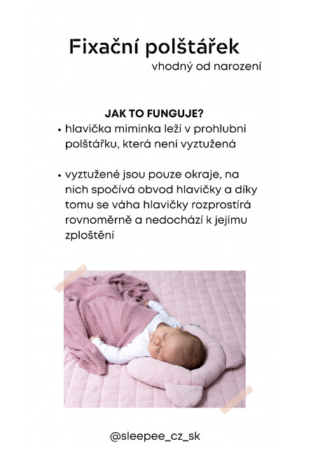 Fixačný vankúš Sleepee Royal Baby Teddy Bear Sunflower