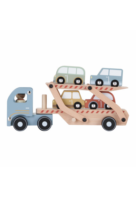 Nákladiak s autíčkami drevený Little Dutch