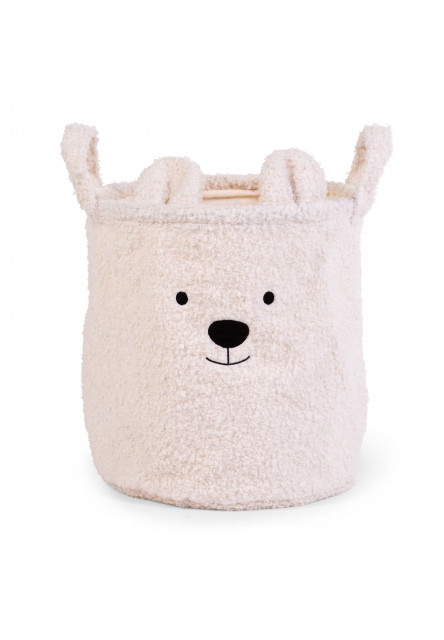 Kôš na hračky Teddy Off White 30x30x30 cm Childhome