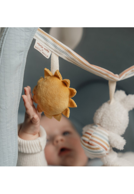 Reťaz na kočík králiček Miffy Vintage Prúžky