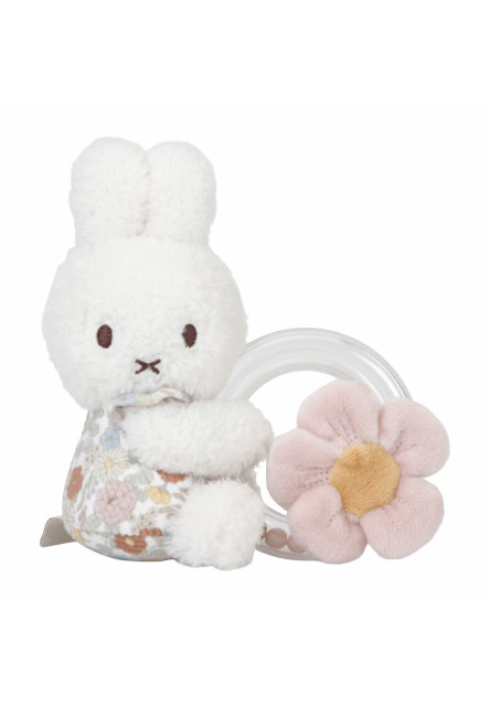 Hrkálka s korálkami králiček Miffy Vintage Kvety Little Dutch