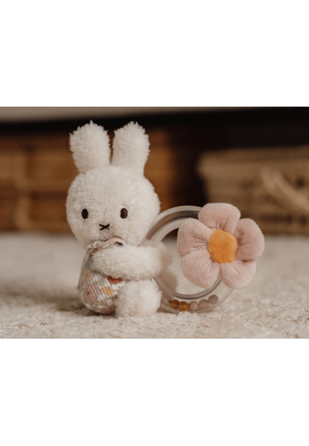 Hrkálka s korálkami králiček Miffy Vintage Kvety