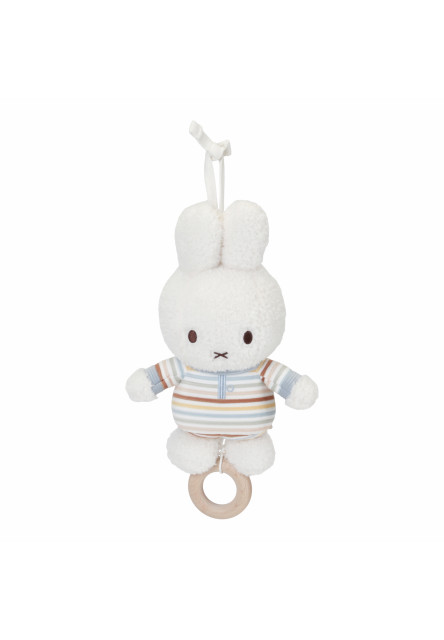 Hudobný králiček Miffy Vintage Prúžky Little Dutch