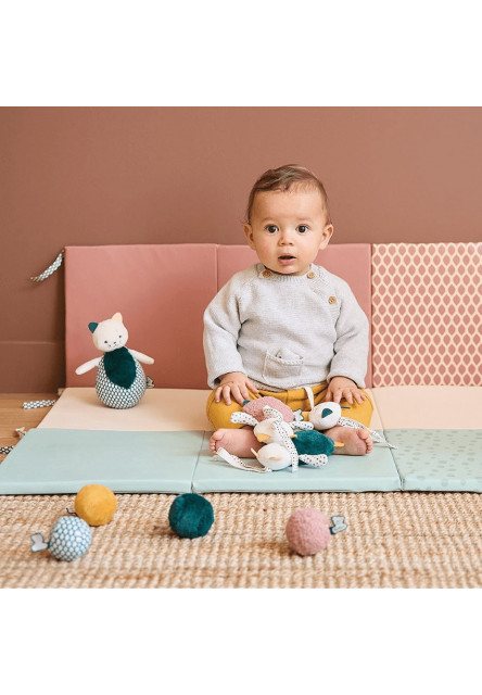 Senzorické textilné loptičky pre bábätko Stimuli 5 ks