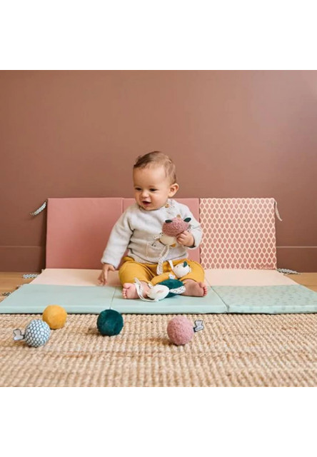 Senzorické textilné loptičky pre bábätko Stimuli 5 ks
