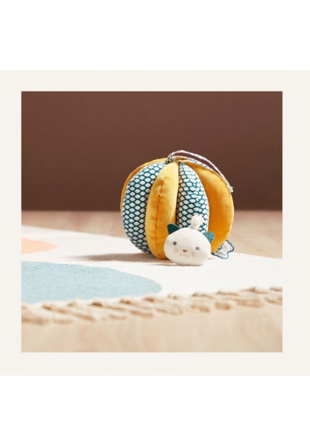 Textilná lopta s aktivitami pre bábatko Stimuli