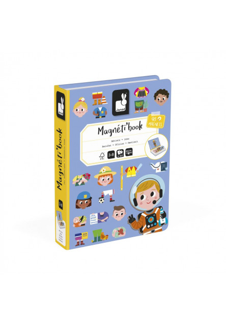 Magnetická kniha skladačka pre deti Povolania Magnetibook