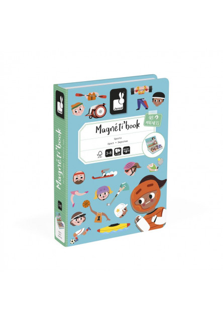 Magnetická kniha skladačka pre deti Šport Magnetibook