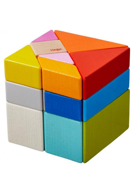 Drevená stavebnica 3D Kocka