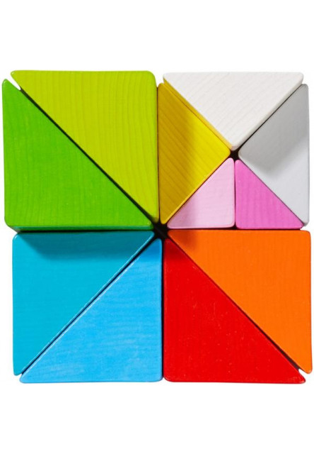 Drevená stavebnica 3D Kocka