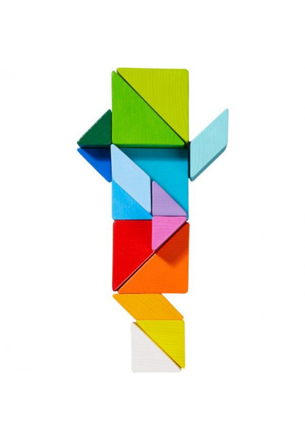 Drevená stavebnica 3D Kocka