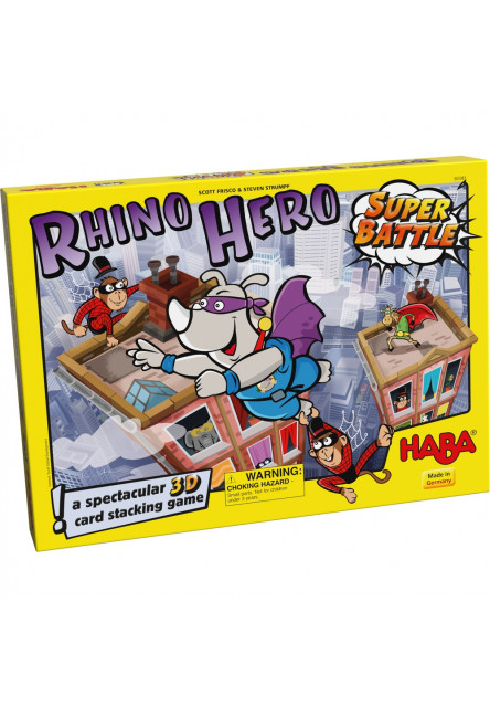 Spoločenská hra pre deti Rhino Hero Super Bitka