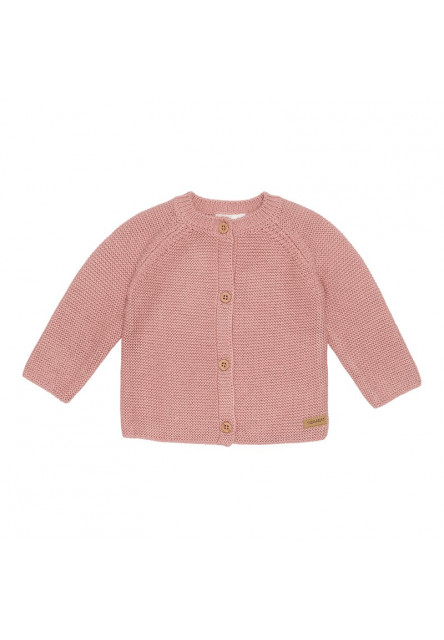 Kardigan pletený Vintage Pink veľ. 74 Little Dutch - textil