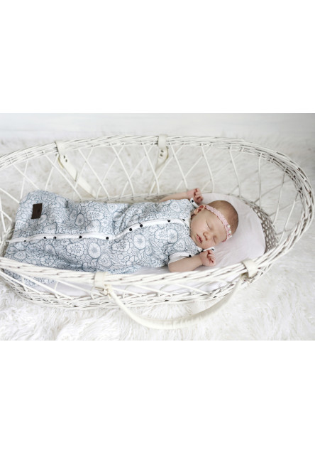 Spací vak Sleepee Newborn Bohemian Green