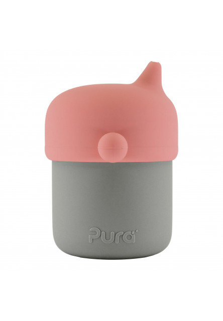 MyMy silikónový pohárik s náustkom (Slate)