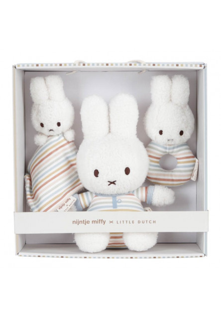 Darčeková sada králiček Miffy Vintage Prúžky Little Dutch