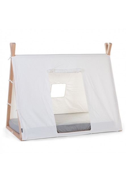 Textilný poťah Tipi White na rám postele stan 70x140cm Childhome