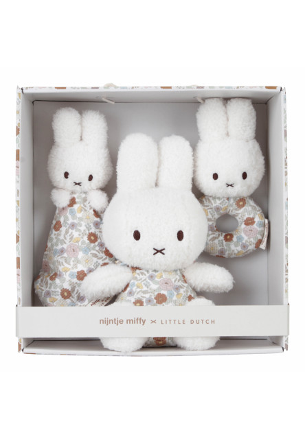 Darčeková sada králiček Miffy Vintage Kvety Little Dutch