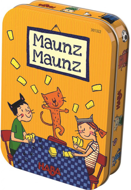 Mini hra pre deti Maunz Maunz v kovovej krabici Haba