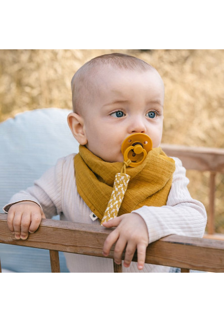 Paci Braid klip na cumlík (Dusty Pink / Baby Pink)